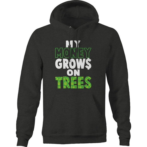 Mens My Money Grows On Trees Sleeveless Vest Hoodie Mens My Money Grows On Trees Sleeveless Vest Hoodie